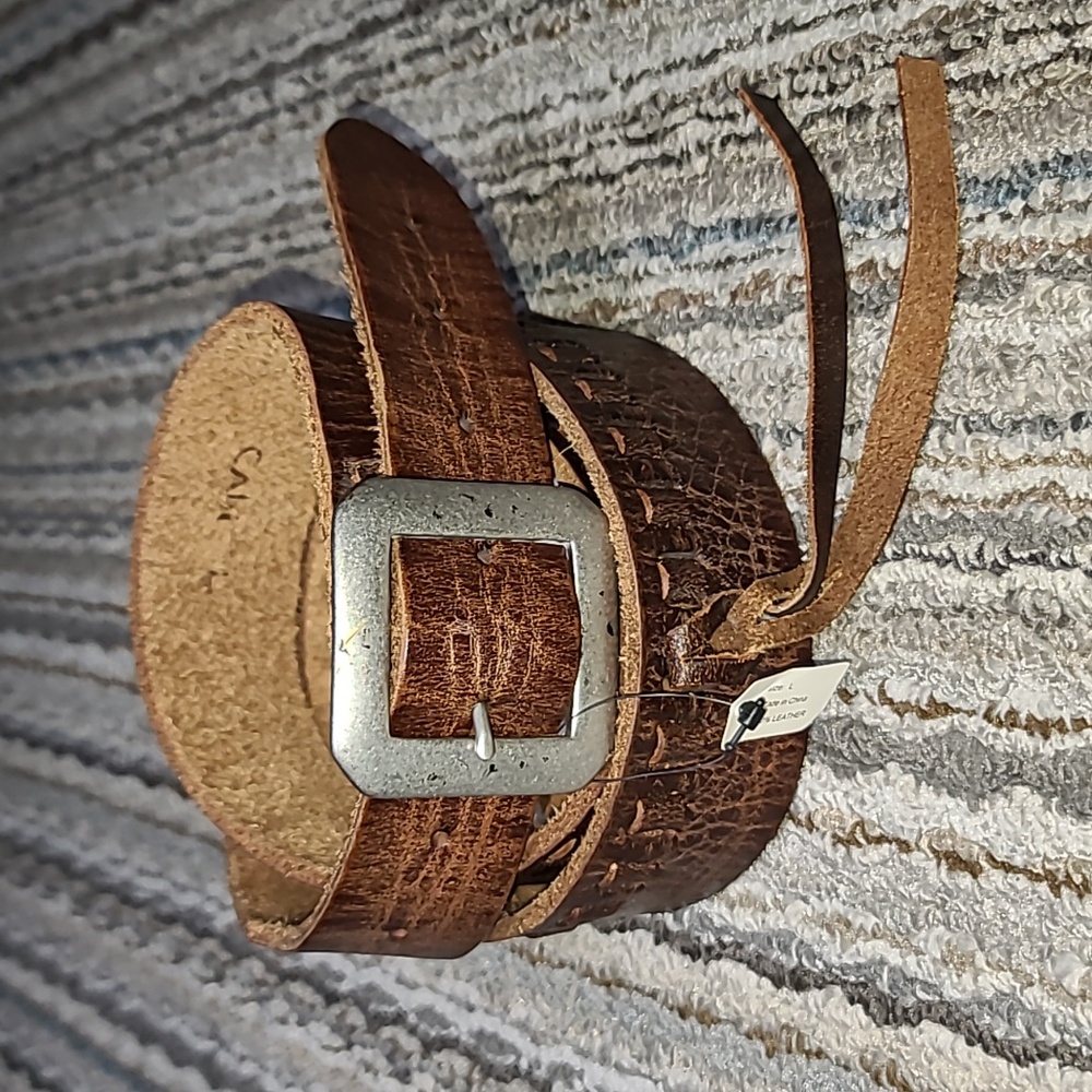 NWT CAbi Western Catridge Style Leather Belt Sz L